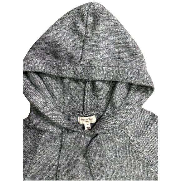 State of Day Women's Indulge & Rest Loungewear Tunic Hoodie - Grey Size XS - Picture 4 of 6